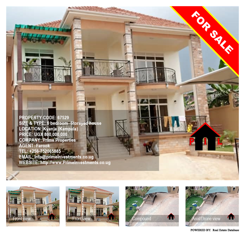 6 bedroom Storeyed house  for sale in Kyanja Kampala Uganda, code: 67529
