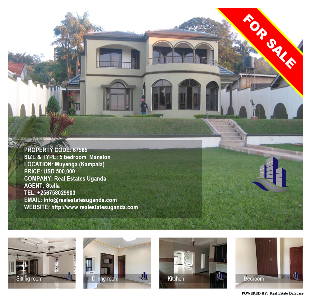 5 bedroom Mansion  for sale in Muyenga Kampala Uganda, code: 67565
