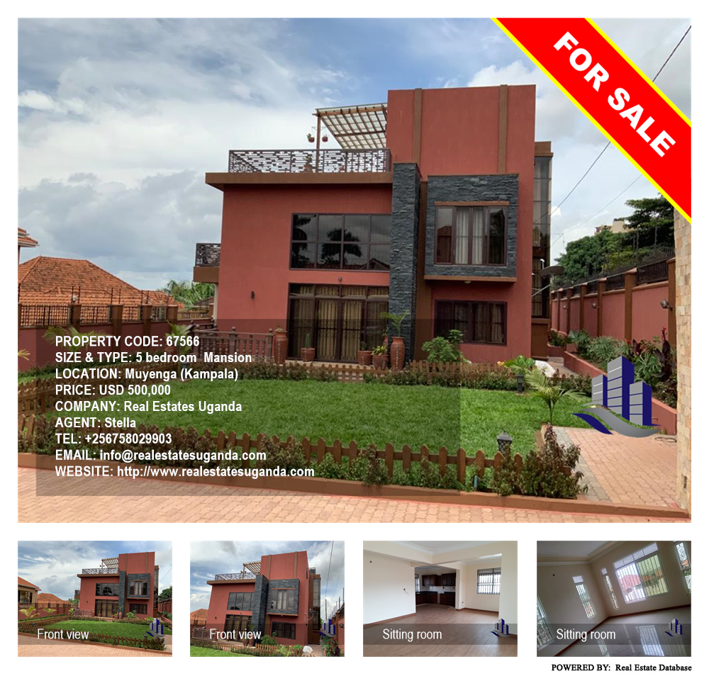 5 bedroom Mansion  for sale in Muyenga Kampala Uganda, code: 67566