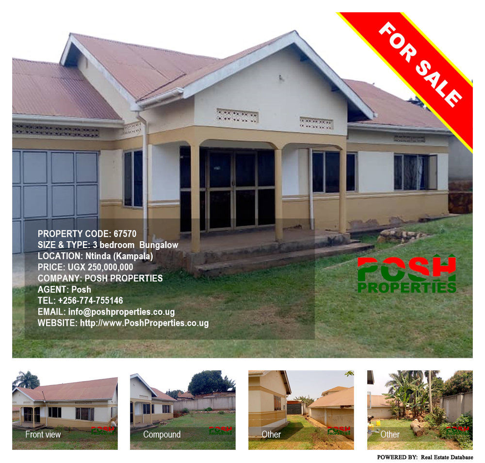 3 bedroom Bungalow  for sale in Ntinda Kampala Uganda, code: 67570