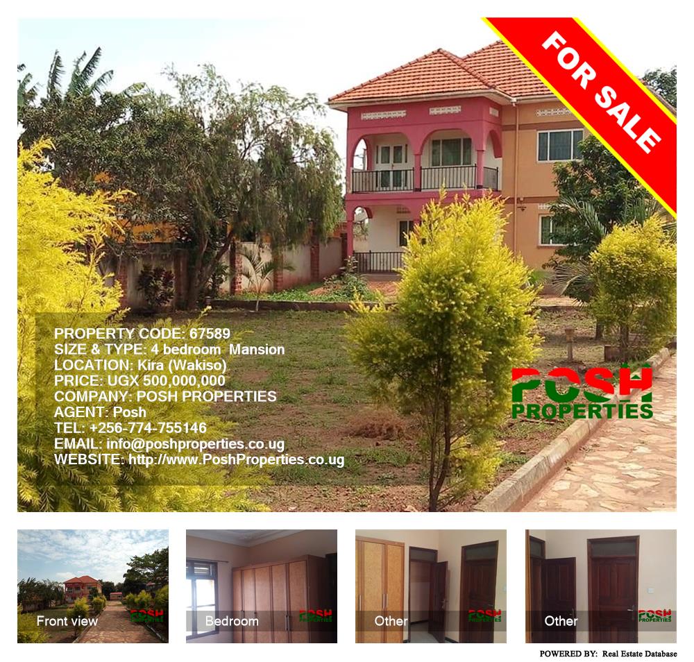 4 bedroom Mansion  for sale in Kira Wakiso Uganda, code: 67589