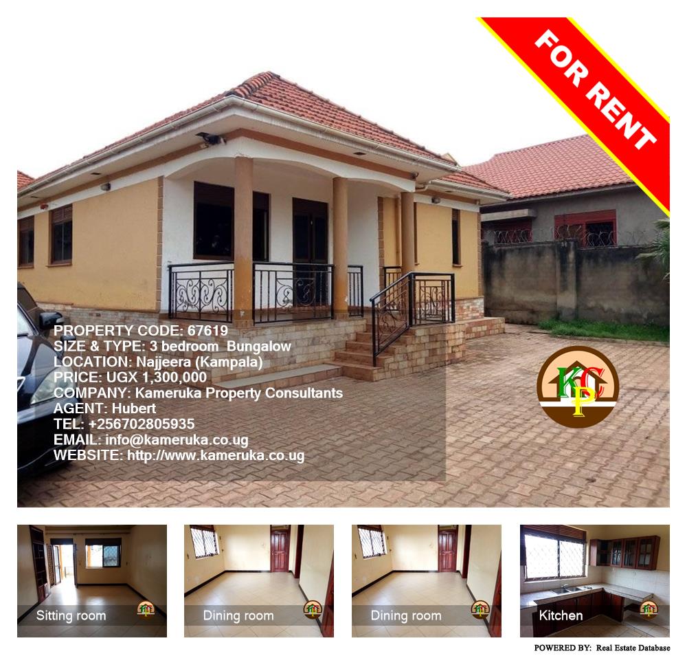 3 bedroom Bungalow  for rent in Najjera Kampala Uganda, code: 67619