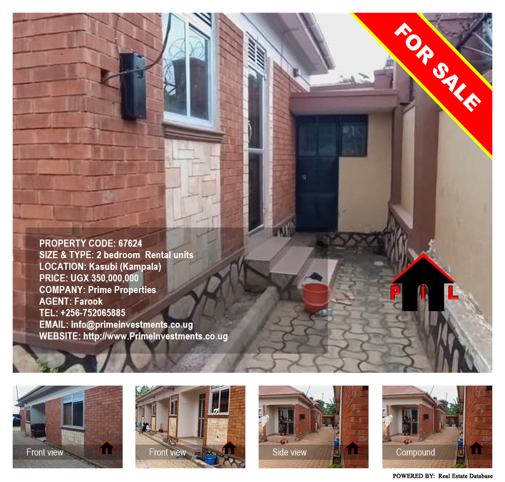 2 bedroom Rental units  for sale in Kasubi Kampala Uganda, code: 67624