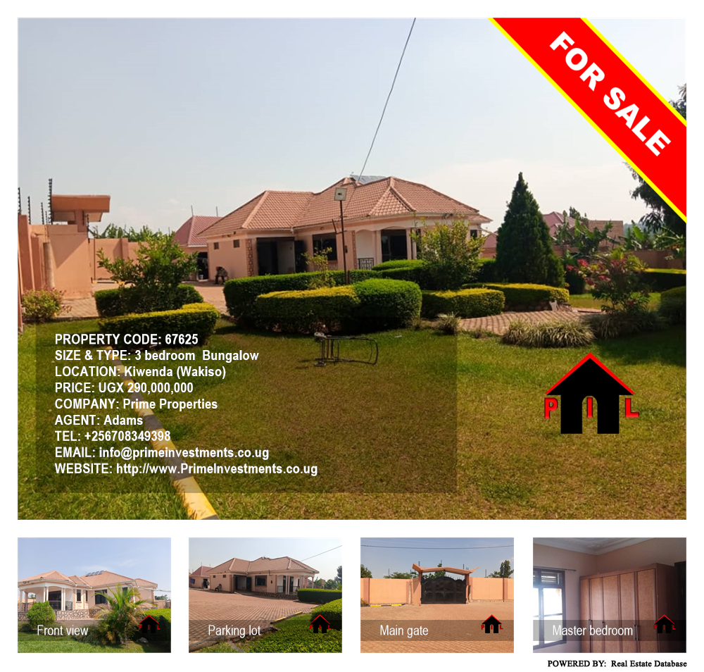 3 bedroom Bungalow  for sale in Kiwenda Wakiso Uganda, code: 67625