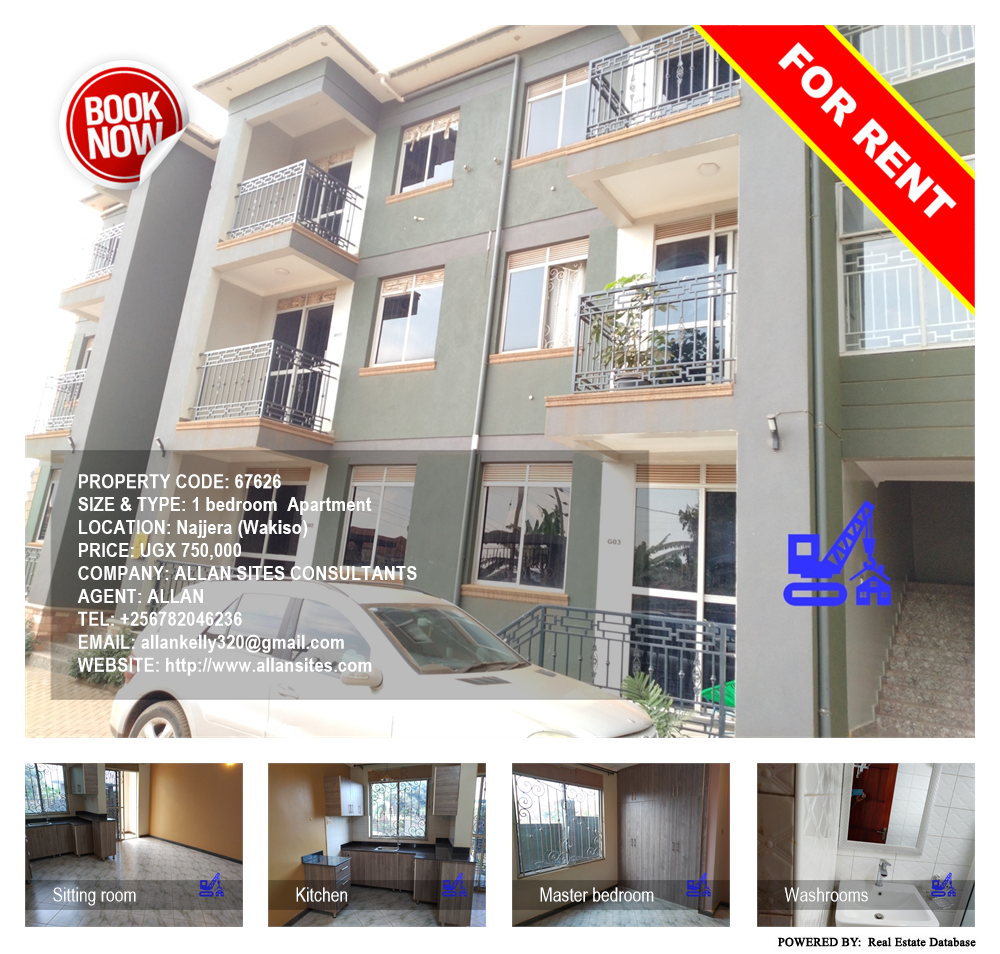 1 bedroom Apartment  for rent in Najjera Wakiso Uganda, code: 67626