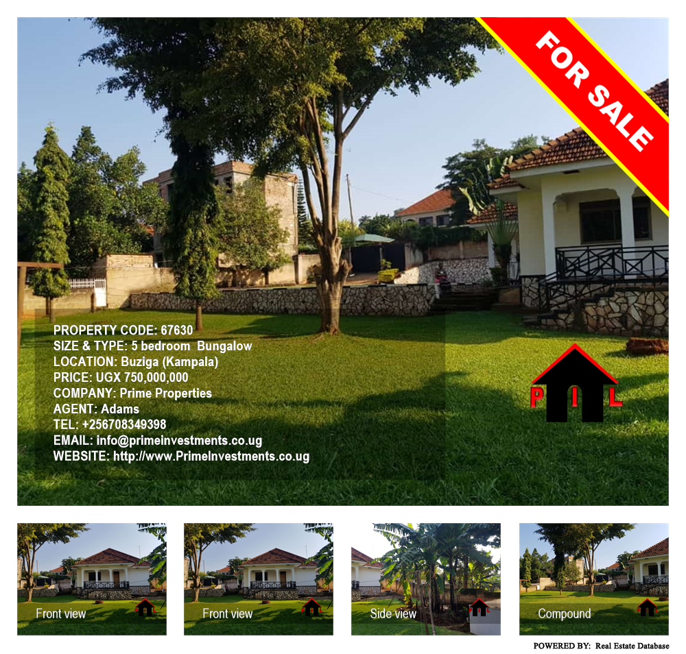 5 bedroom Bungalow  for sale in Buziga Kampala Uganda, code: 67630