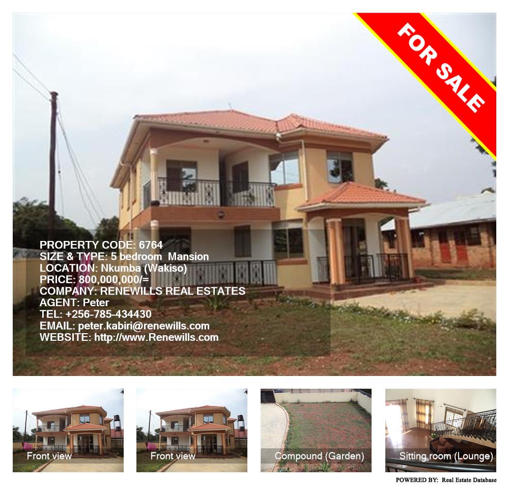 5 bedroom Mansion  for sale in Nkumba Wakiso Uganda, code: 6764