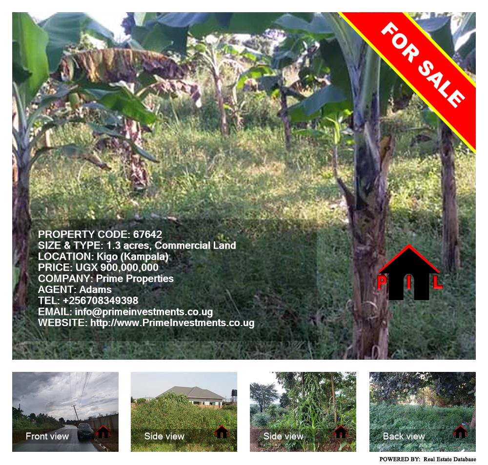 Commercial Land  for sale in Kigo Kampala Uganda, code: 67642