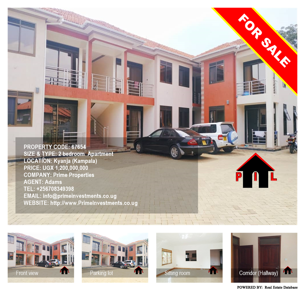 2 bedroom Apartment  for sale in Kyanja Kampala Uganda, code: 67654