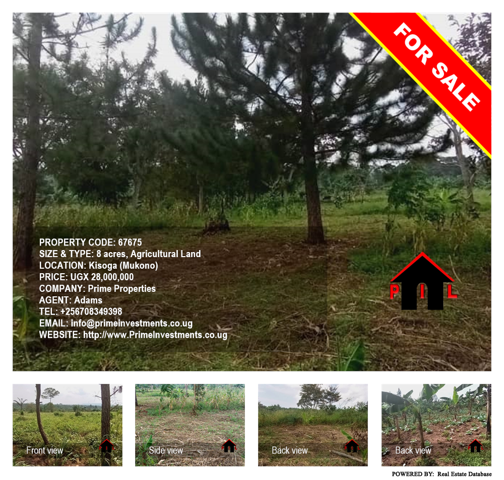 Agricultural Land  for sale in Kisoga Mukono Uganda, code: 67675