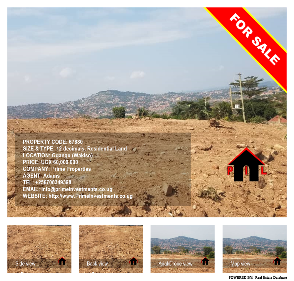 Residential Land  for sale in Ggangu Wakiso Uganda, code: 67680