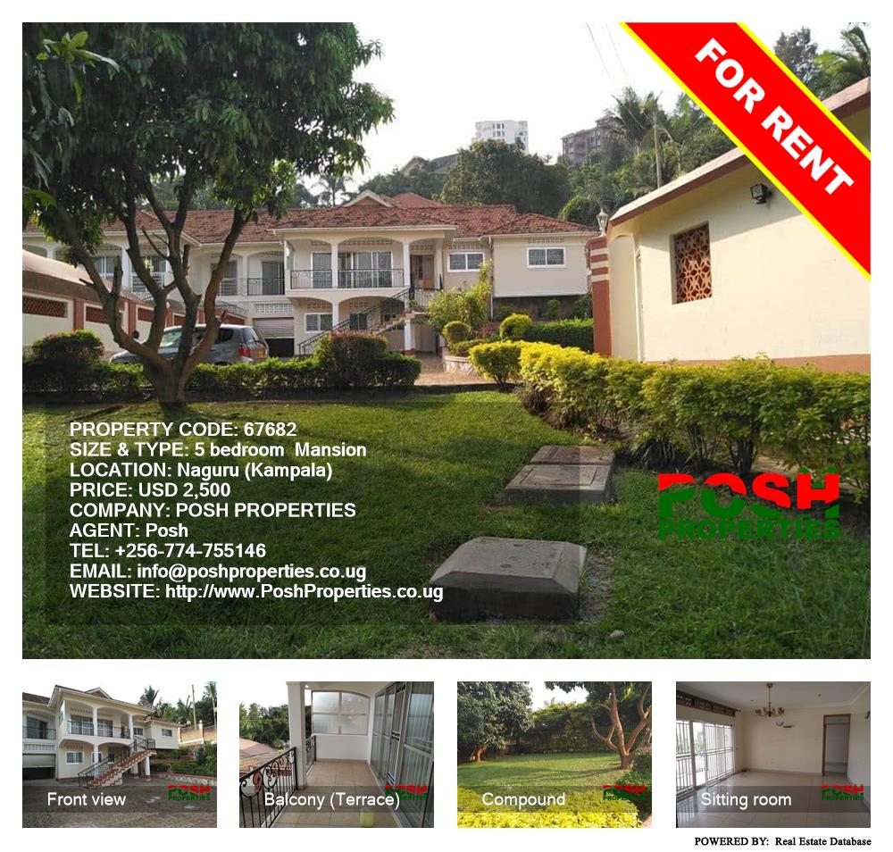 5 bedroom Mansion  for rent in Naguru Kampala Uganda, code: 67682