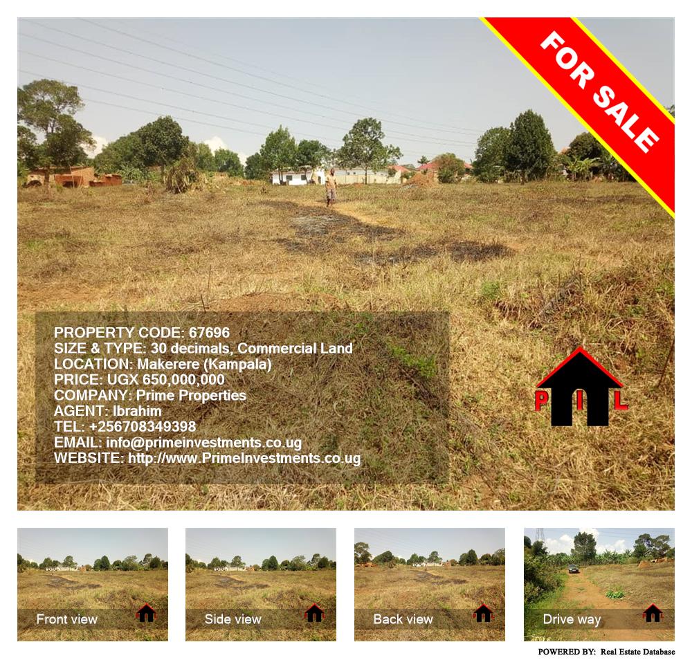 Commercial Land  for sale in Makerere Kampala Uganda, code: 67696