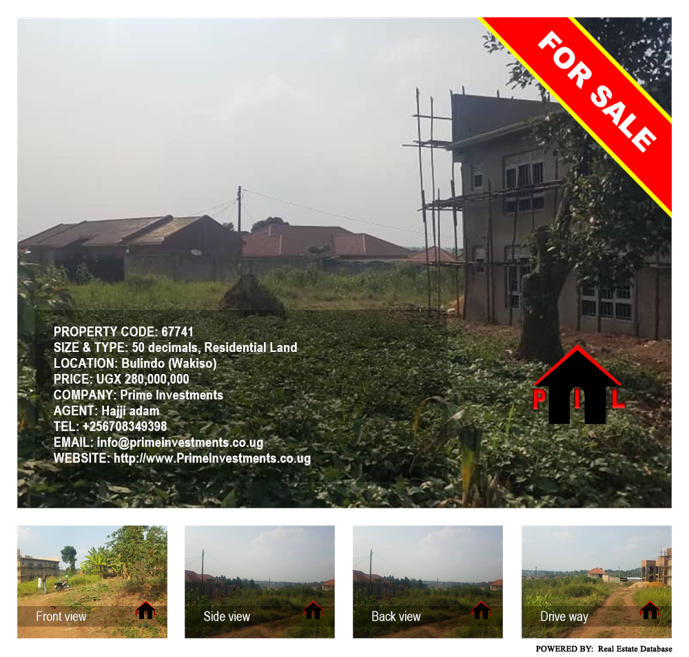 Residential Land  for sale in Bulindo Wakiso Uganda, code: 67741