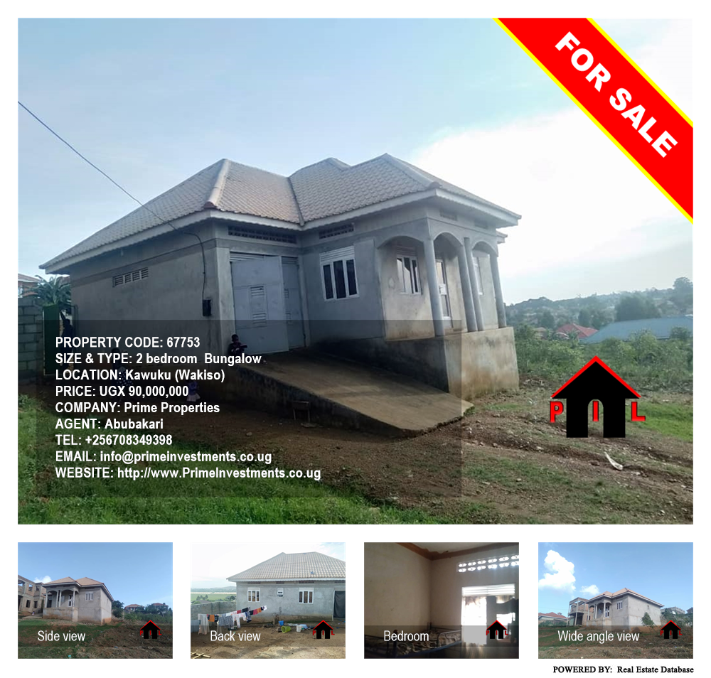 2 bedroom Bungalow  for sale in Kawuku Wakiso Uganda, code: 67753