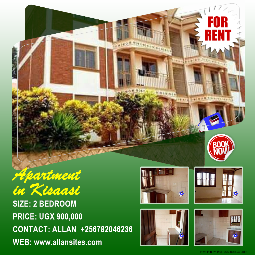 2 bedroom Apartment  for rent in Kisaasi Kampala Uganda, code: 67765