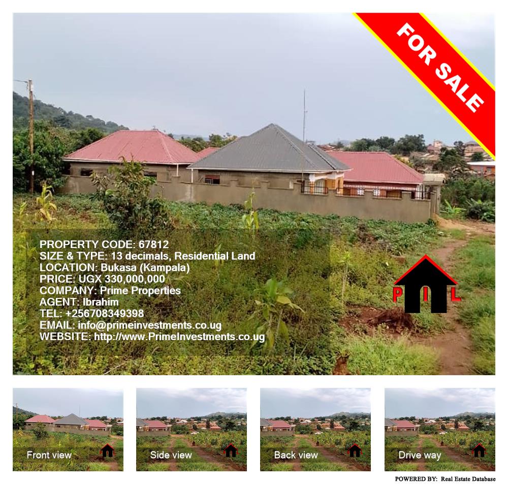 Residential Land  for sale in Bukasa Kampala Uganda, code: 67812