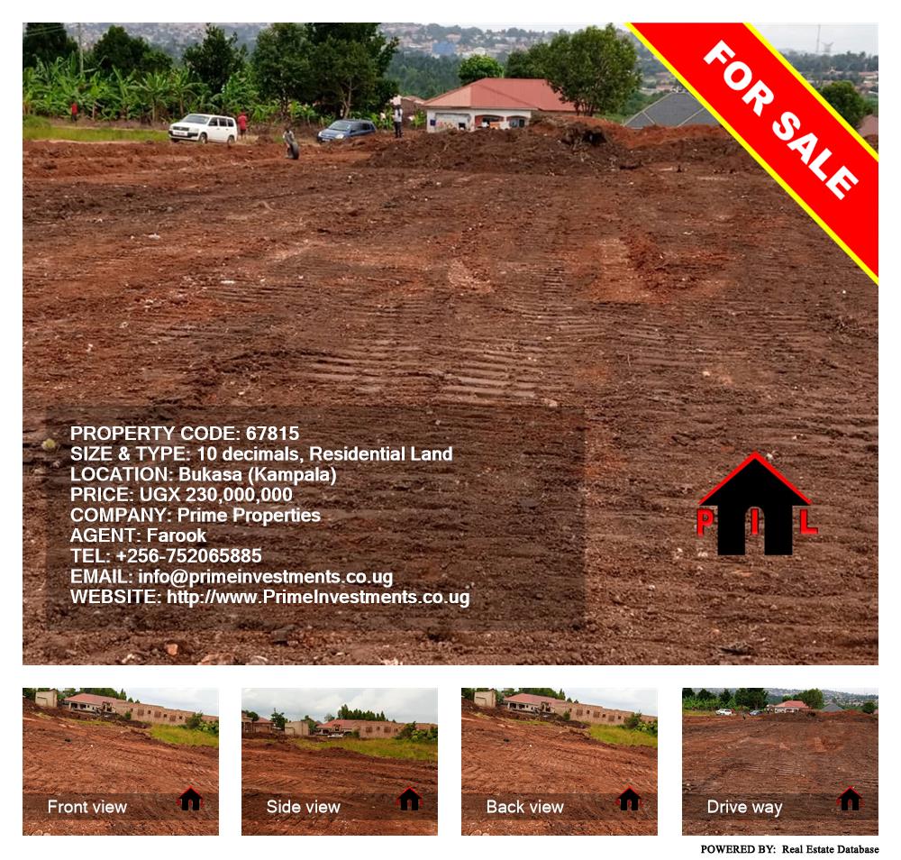 Residential Land  for sale in Bukasa Kampala Uganda, code: 67815