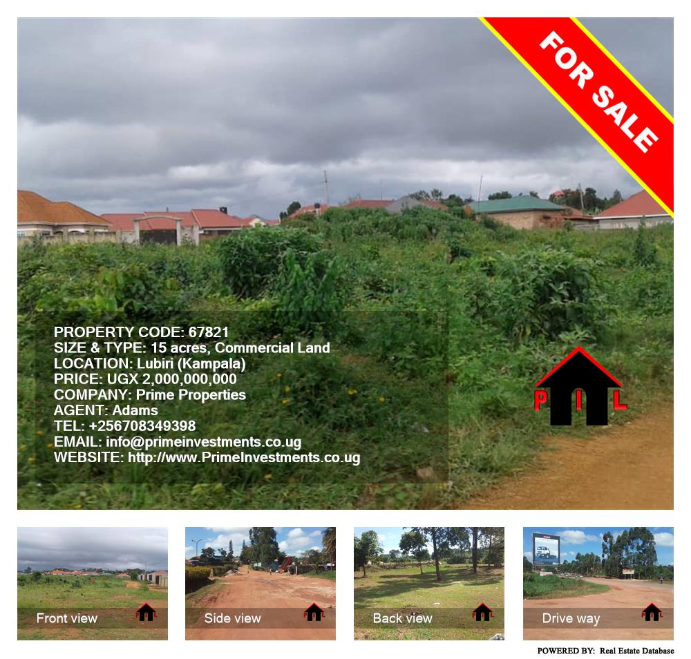 Commercial Land  for sale in Lubiri Kampala Uganda, code: 67821