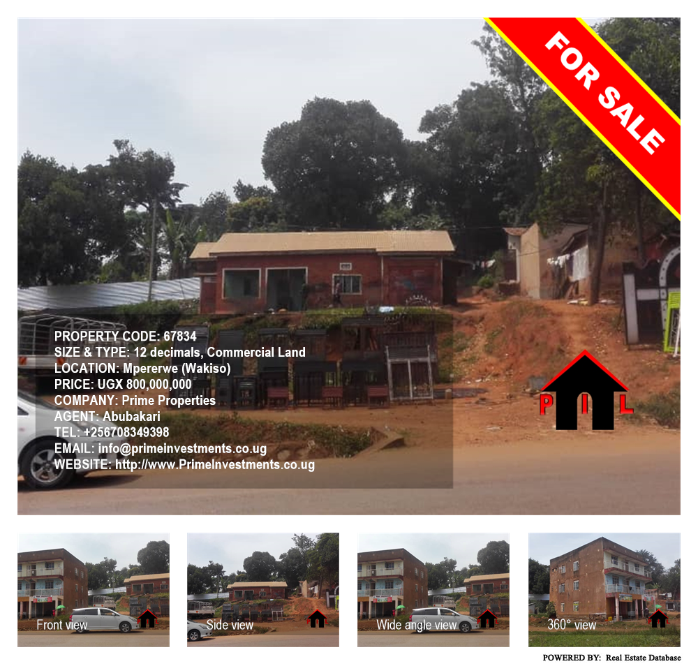Commercial Land  for sale in Mpererwe Wakiso Uganda, code: 67834