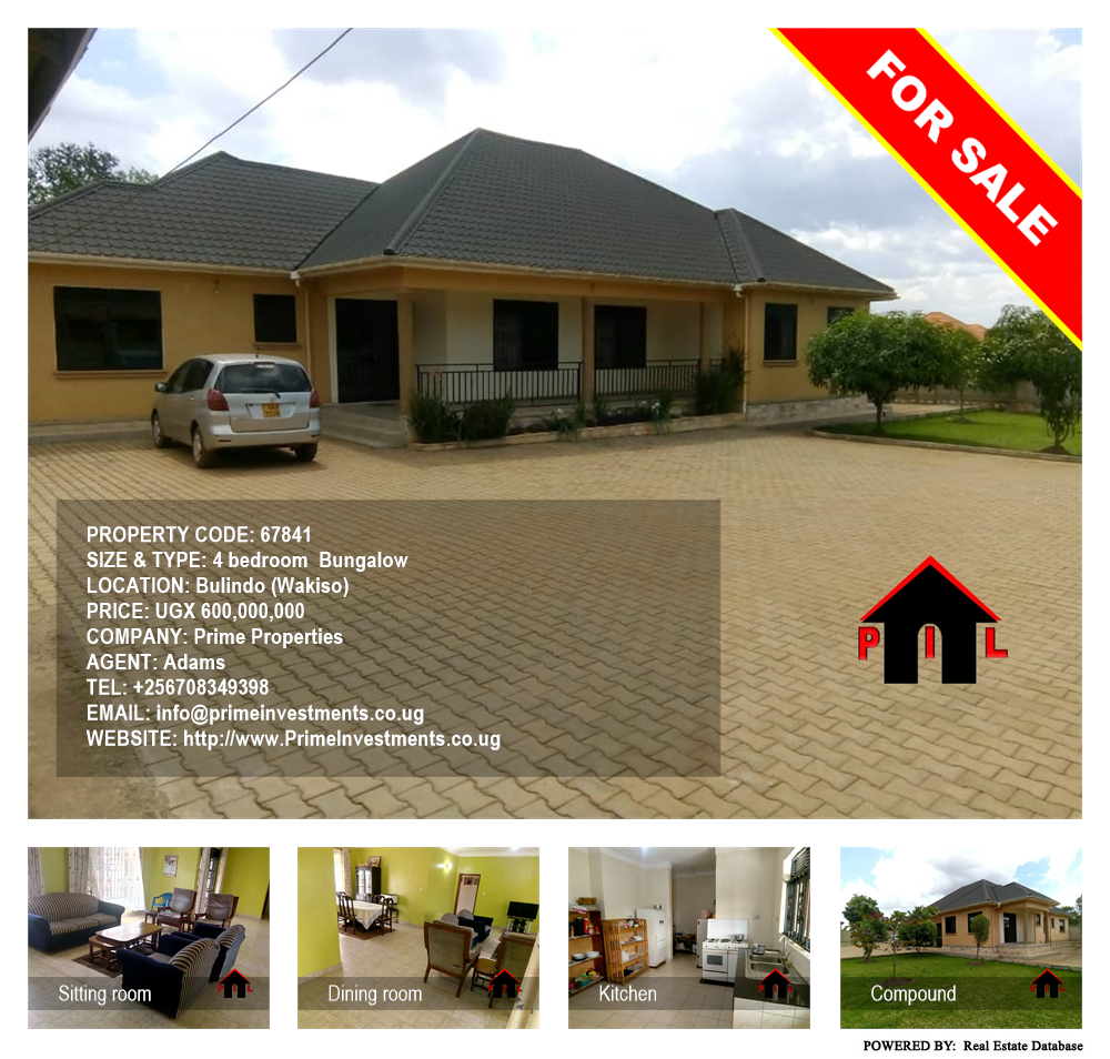 4 bedroom Bungalow  for sale in Bulindo Wakiso Uganda, code: 67841