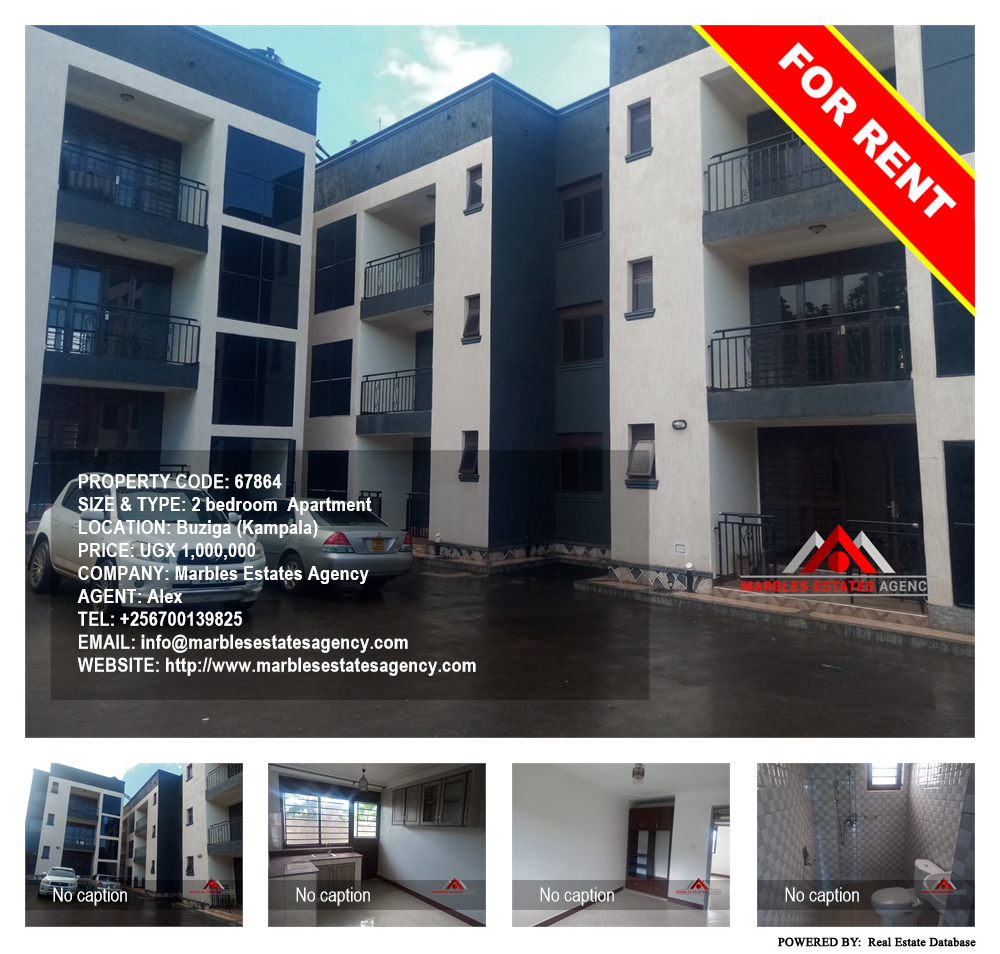 2 bedroom Apartment  for rent in Buziga Kampala Uganda, code: 67864