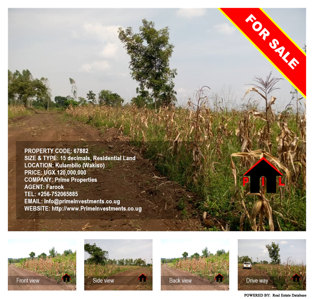 Residential Land  for sale in Kulambilo Wakiso Uganda, code: 67882