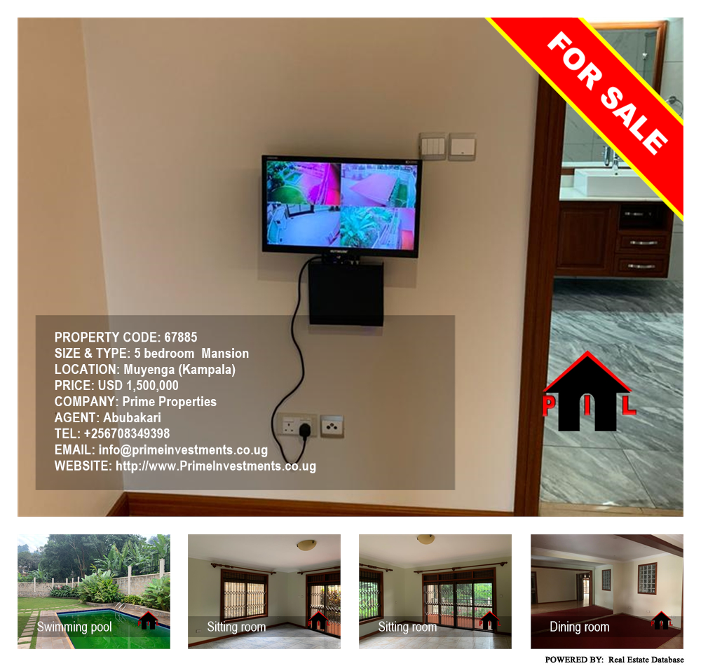 5 bedroom Mansion  for sale in Muyenga Kampala Uganda, code: 67885