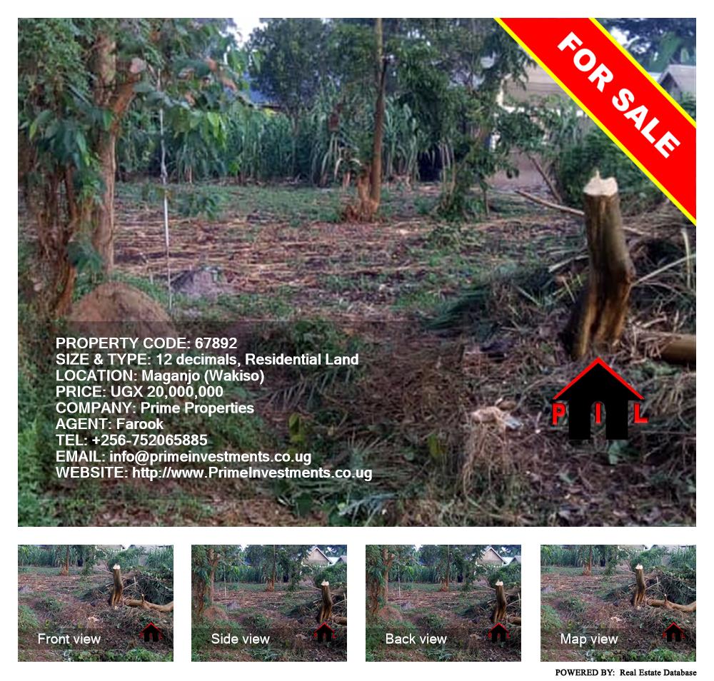 Residential Land  for sale in Maganjo Wakiso Uganda, code: 67892