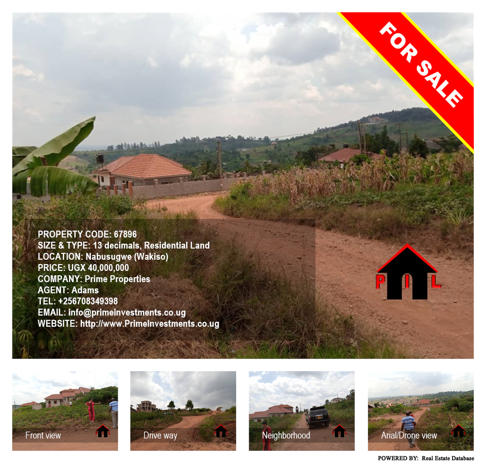 Residential Land  for sale in Nabusugwe Wakiso Uganda, code: 67896