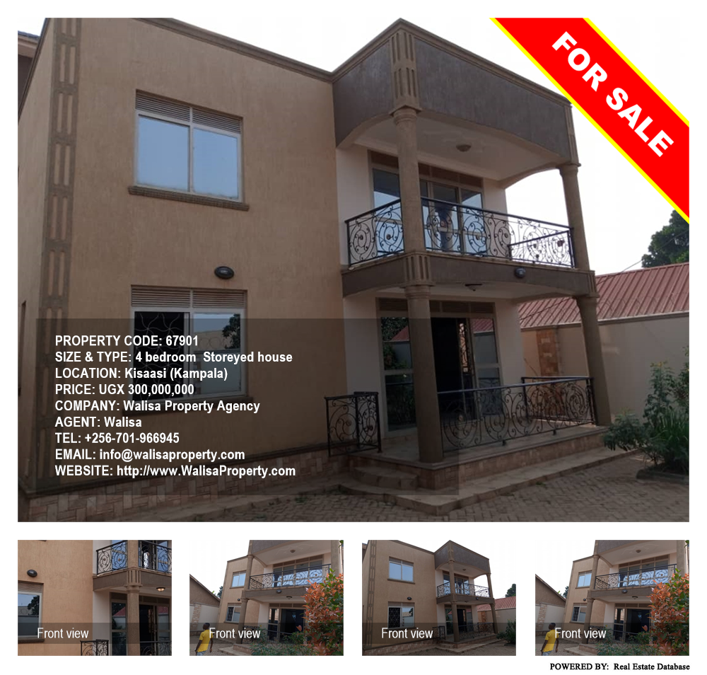 4 bedroom Storeyed house  for sale in Kisaasi Kampala Uganda, code: 67901