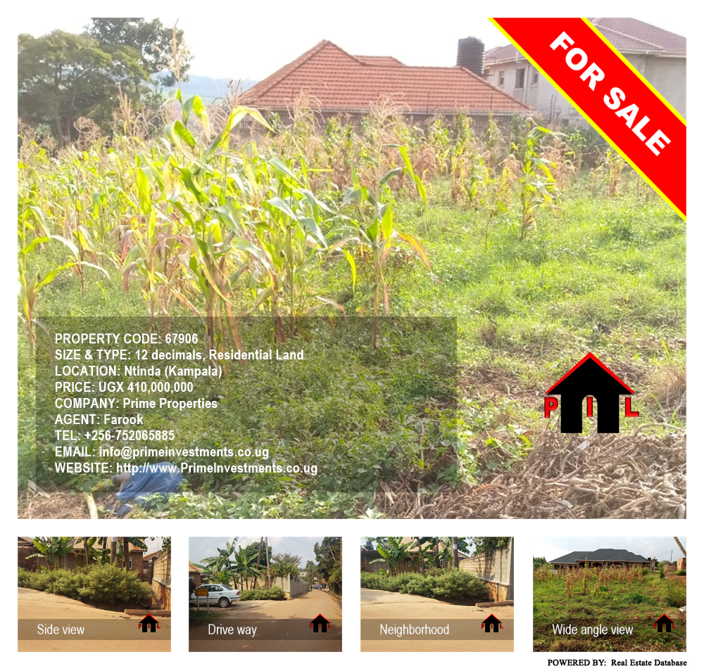 Residential Land  for sale in Ntinda Kampala Uganda, code: 67906