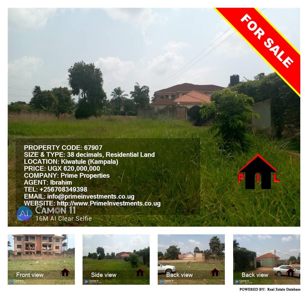 Residential Land  for sale in Kiwaatule Kampala Uganda, code: 67907