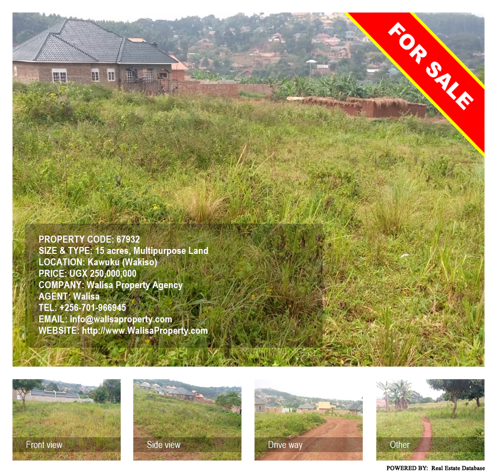 Multipurpose Land  for sale in Kawuku Wakiso Uganda, code: 67932