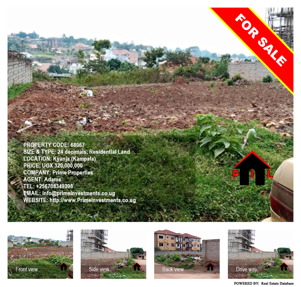 Residential Land  for sale in Kyanja Kampala Uganda, code: 68067