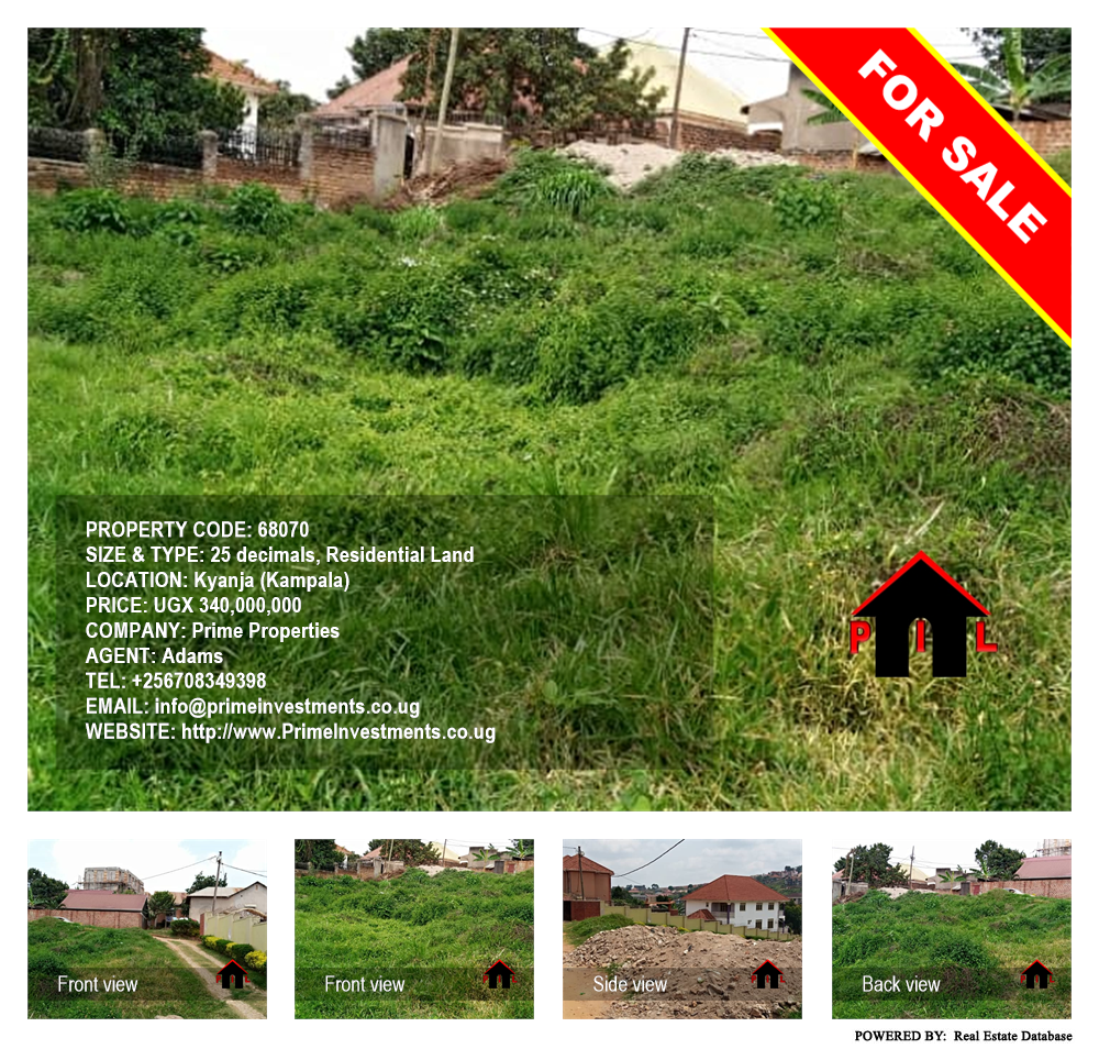 Residential Land  for sale in Kyanja Kampala Uganda, code: 68070