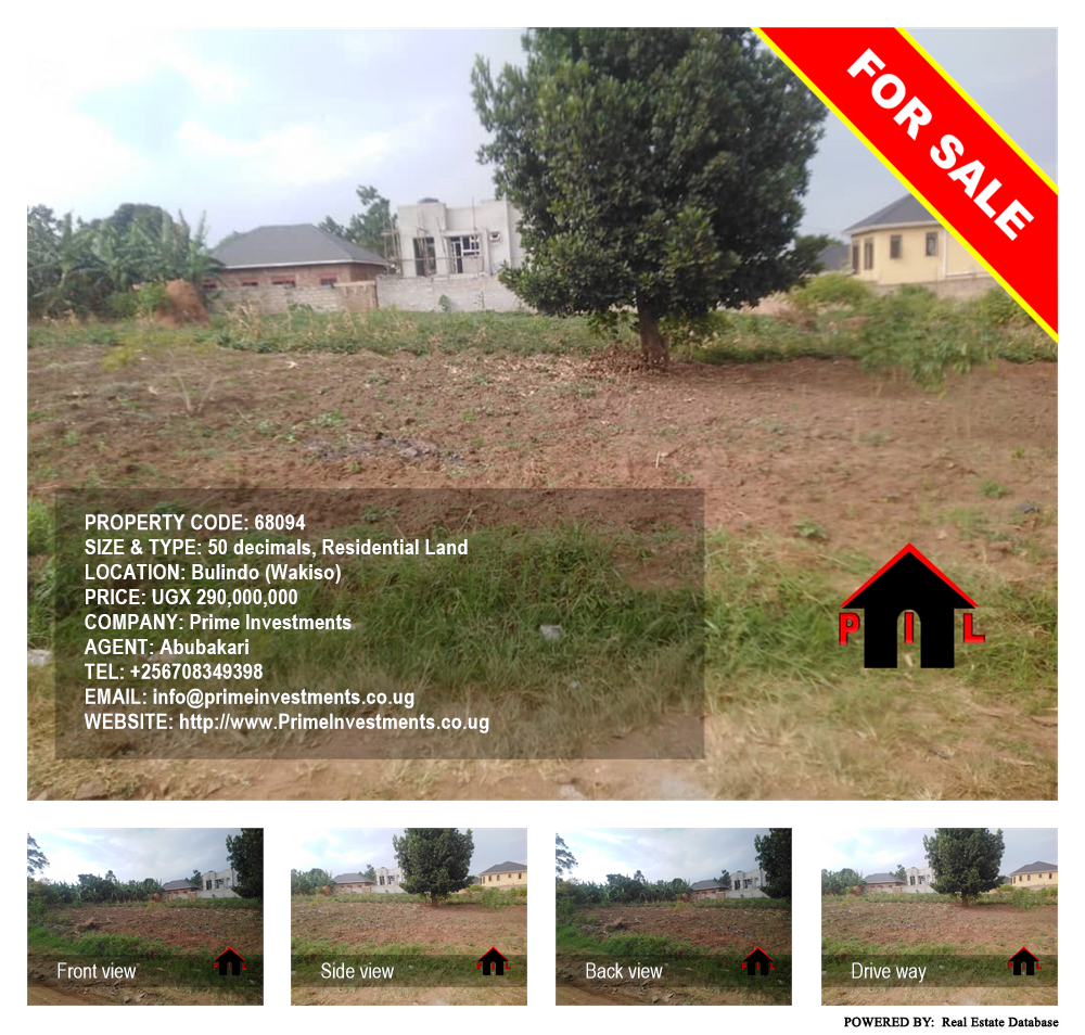 Residential Land  for sale in Bulindo Wakiso Uganda, code: 68094