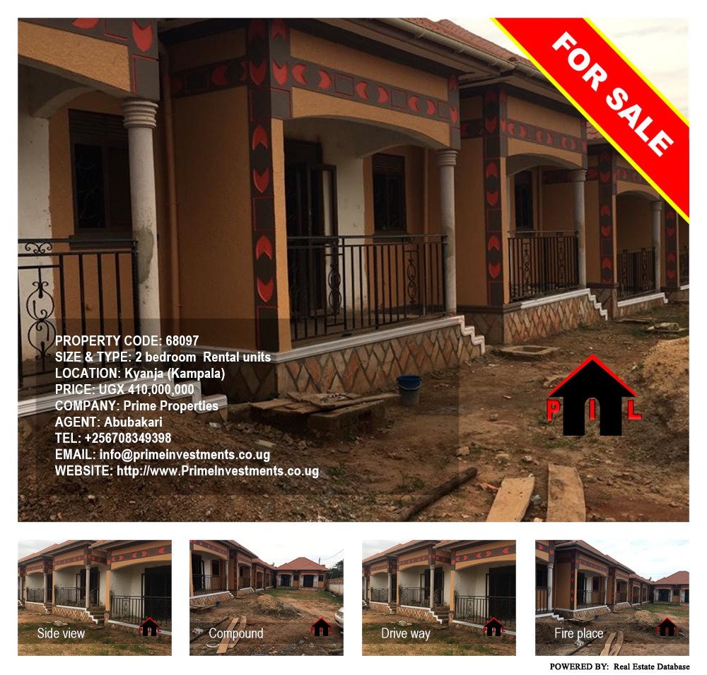 2 bedroom Rental units  for sale in Kyanja Kampala Uganda, code: 68097