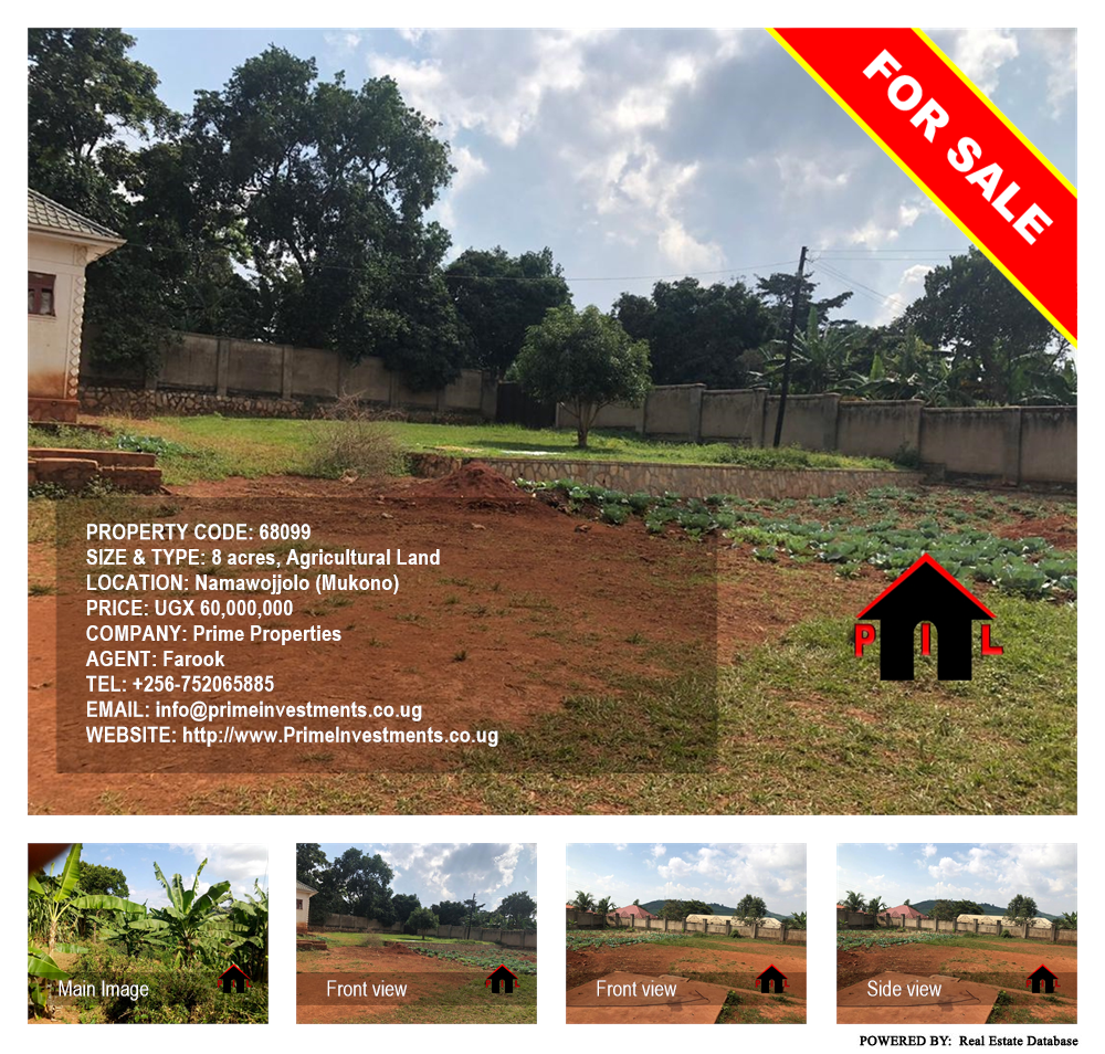 Agricultural Land  for sale in Namawojjolo Mukono Uganda, code: 68099