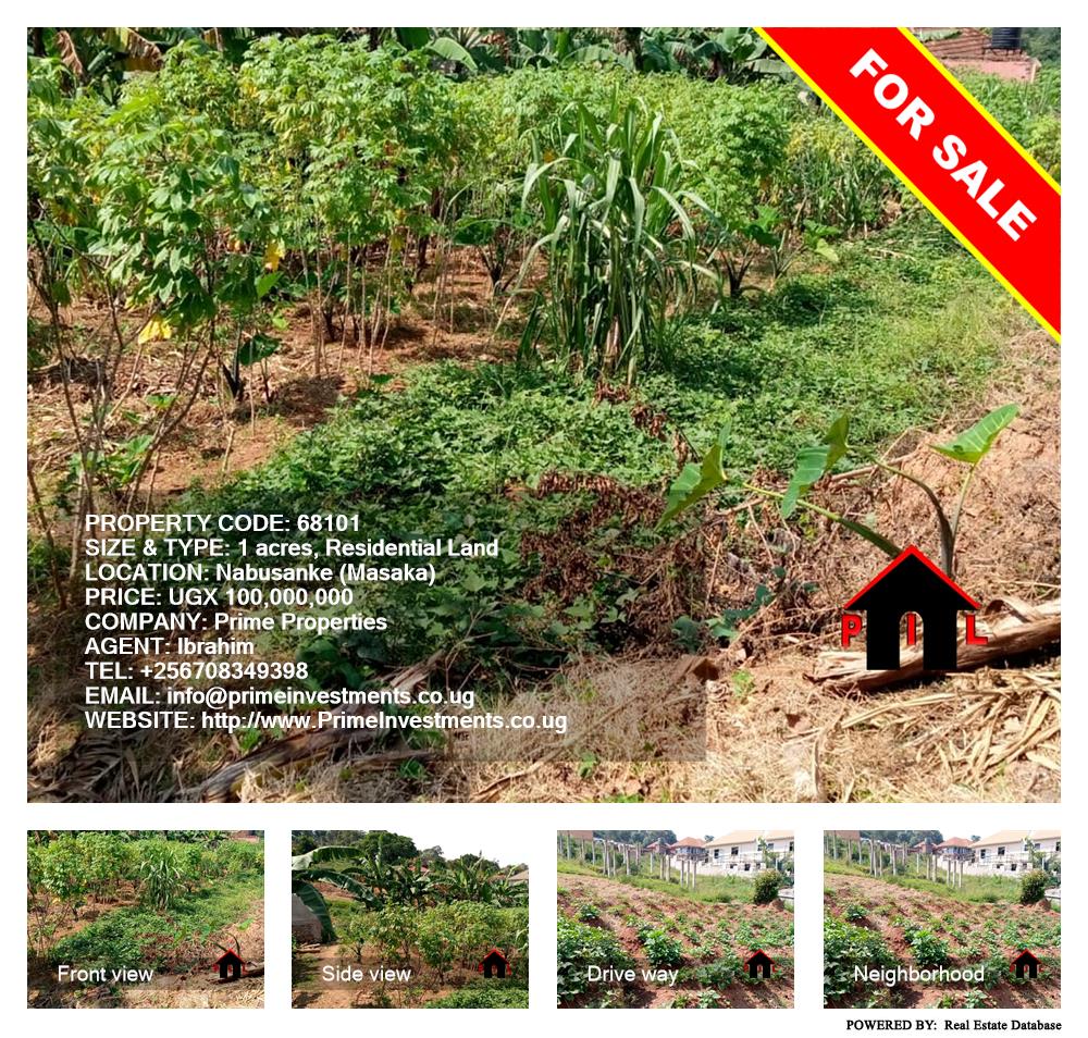 Residential Land  for sale in Nabusanke Masaka Uganda, code: 68101