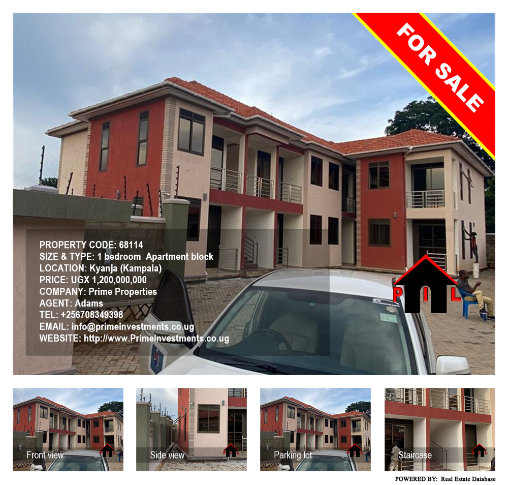 1 bedroom Apartment block  for sale in Kyanja Kampala Uganda, code: 68114