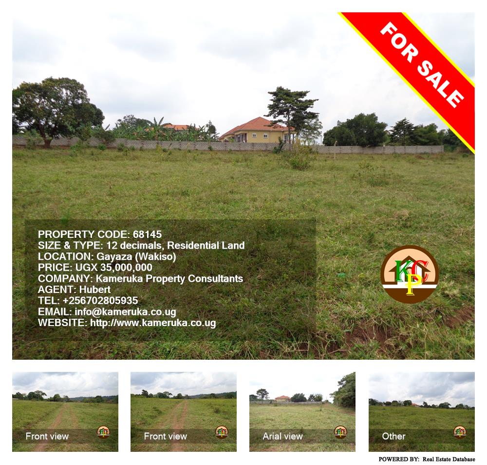 Residential Land  for sale in Gayaza Wakiso Uganda, code: 68145