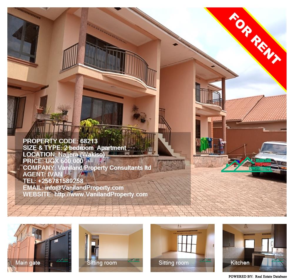 2 bedroom Apartment  for rent in Najjera Wakiso Uganda, code: 68213