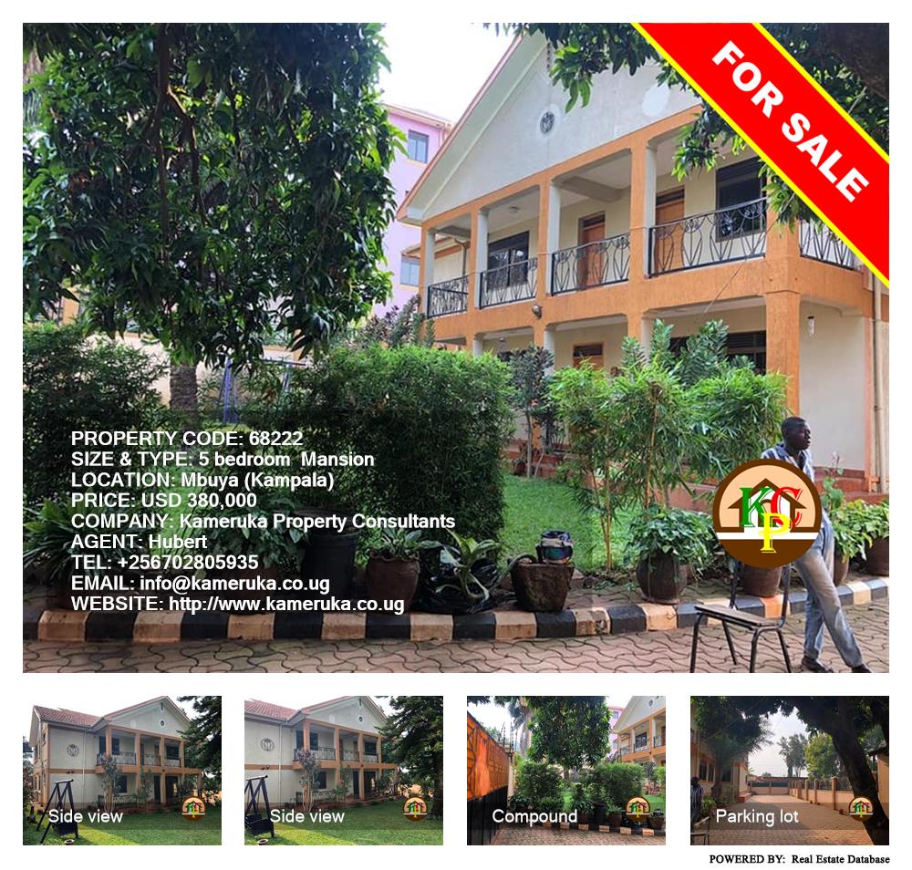 5 bedroom Mansion  for sale in Mbuya Kampala Uganda, code: 68222