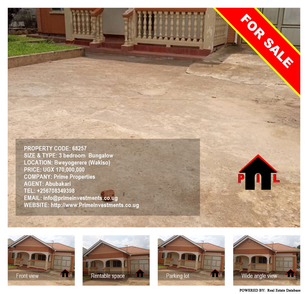 3 bedroom Bungalow  for sale in Bweyogerere Wakiso Uganda, code: 68257