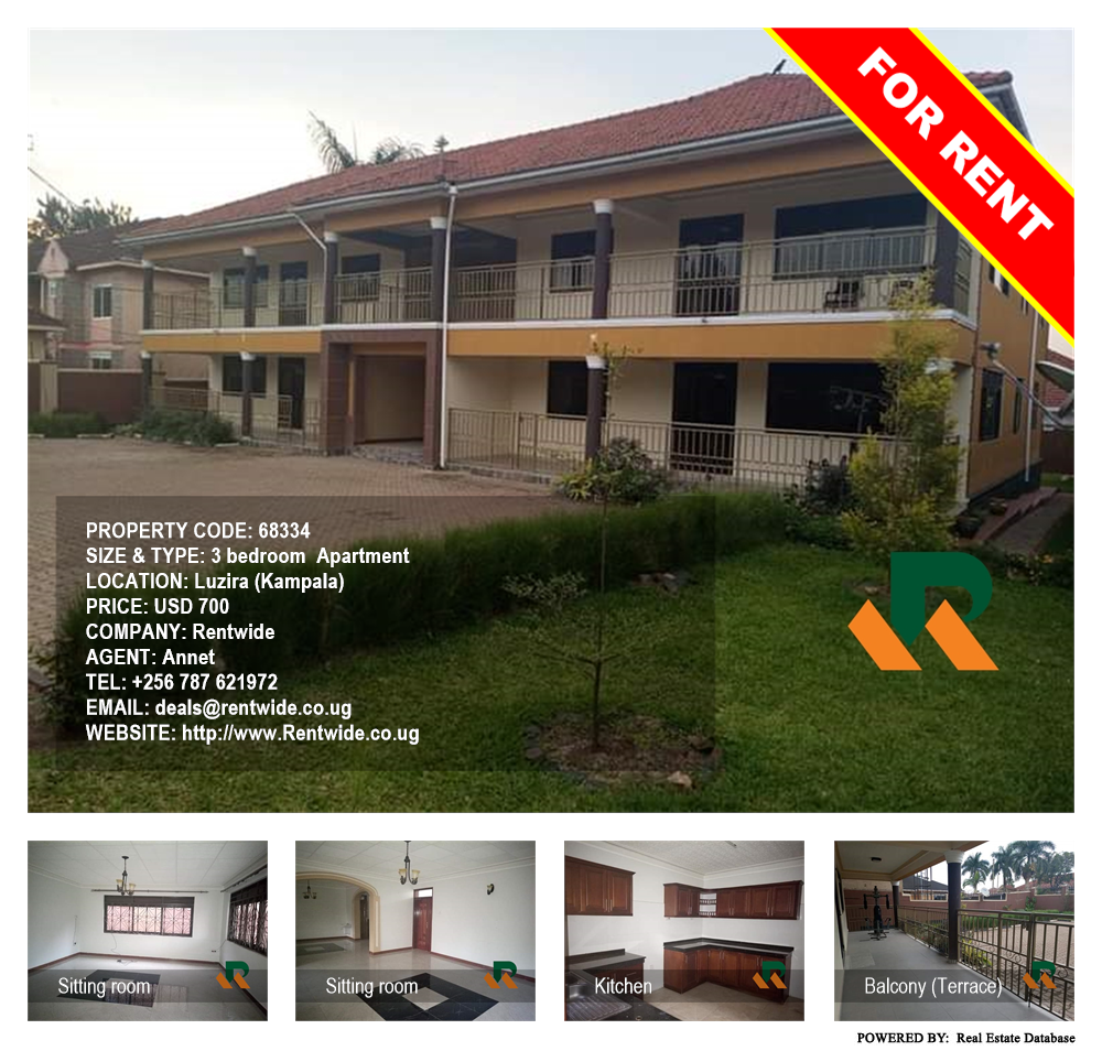 3 bedroom Apartment  for rent in Luzira Kampala Uganda, code: 68334
