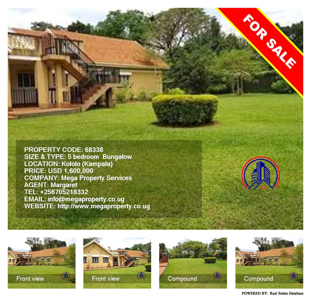 5 bedroom Bungalow  for sale in Kololo Kampala Uganda, code: 68338