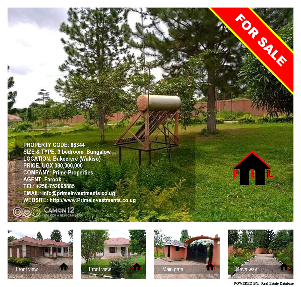 3 bedroom Bungalow  for sale in Bukeelele Wakiso Uganda, code: 68344