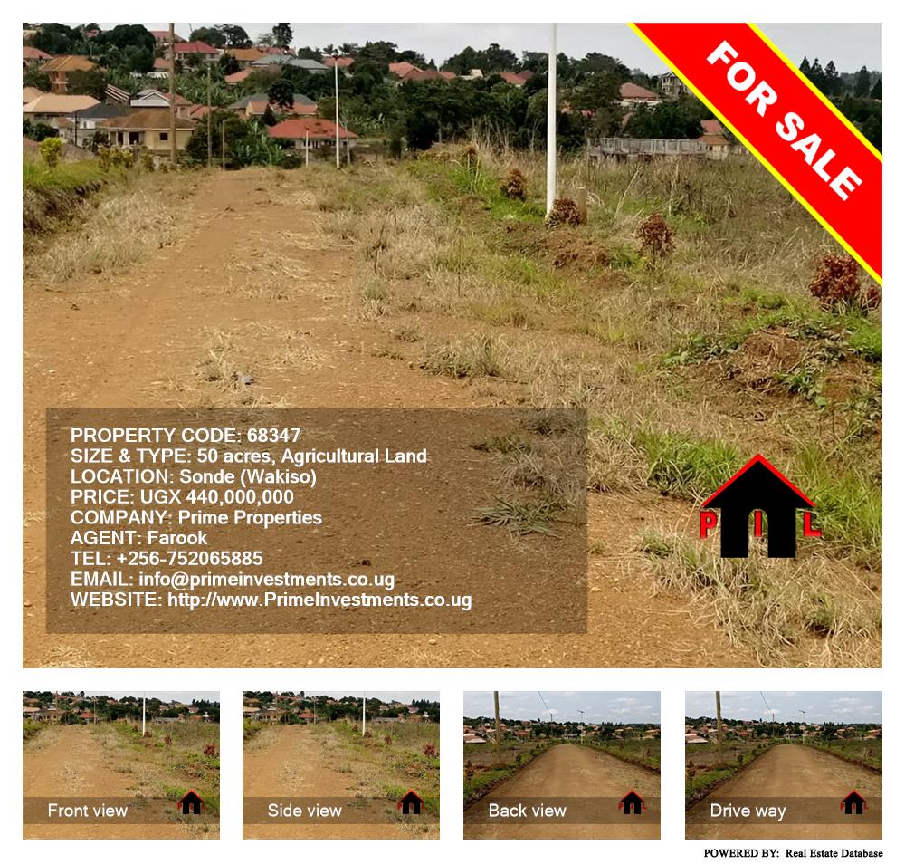 Agricultural Land  for sale in Sonde Wakiso Uganda, code: 68347