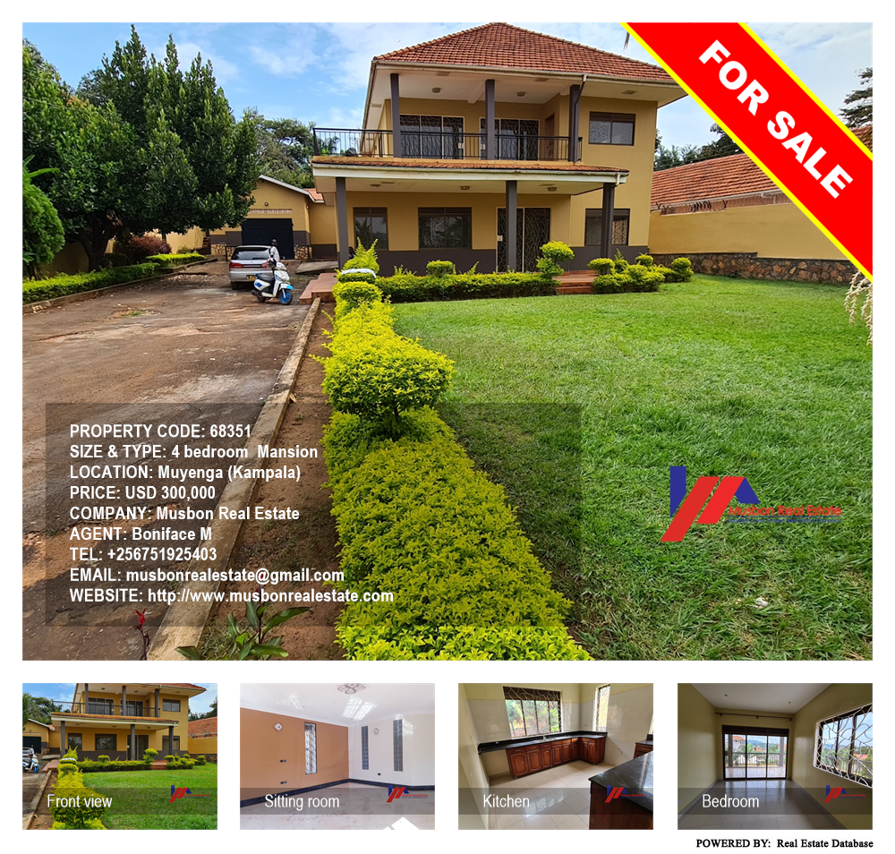 4 bedroom Mansion  for sale in Muyenga Kampala Uganda, code: 68351